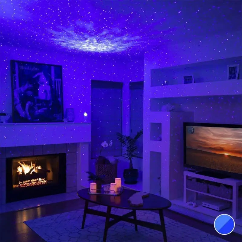 Galaxy-Nebula-Lichtprojektor mit Fernbedienung für Schlafzimmer, Wohnzimmer & Decken – Mehrfarbiges LED-Nachtlicht | Thomler