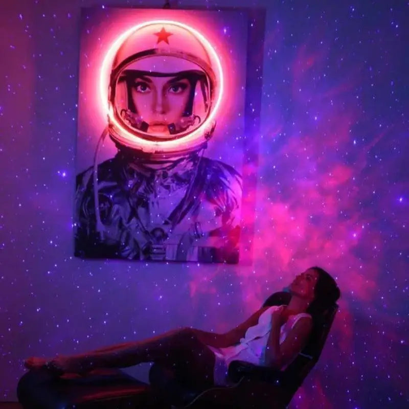 Galaxy-Nebula-Lichtprojektor mit Fernbedienung für Schlafzimmer, Wohnzimmer & Decken – Mehrfarbiges LED-Nachtlicht | Thomler