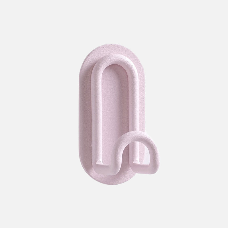 Adhesive Metal Hooks for Bathroom & Kitchen Storage — Dual-Hook Design, No Drilling, Lightweight Organizer for Keys, Towels, Accessories | Thomler