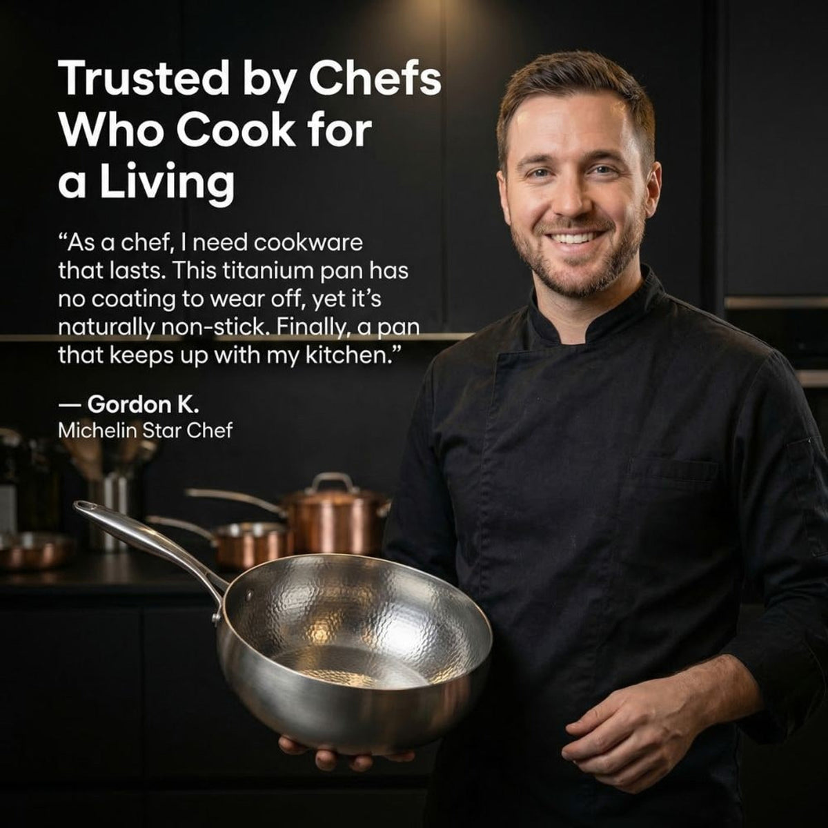 Pure Titanium Frying Pan