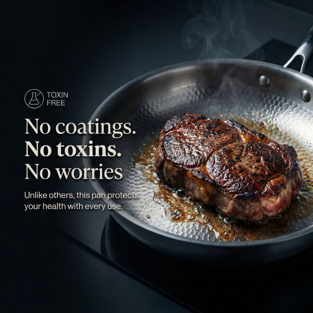 Pure Titanium Frying Pan