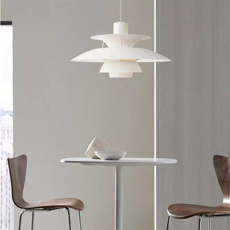 Tiered Metal Ceiling Fixture E27 Socket Mid-Century Style for Kitchen Island Dining Room Breakfast Nook Entryway Adjustable Hanging Light | Thomler