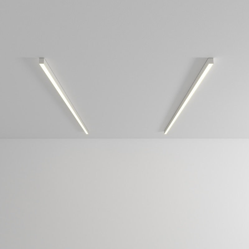 Linear LED Flush Mount Ceiling Light 47-inch Black Fixture for Bedroom Living Room Hallway Contemporary Minimalist Home Lighting | Thomler