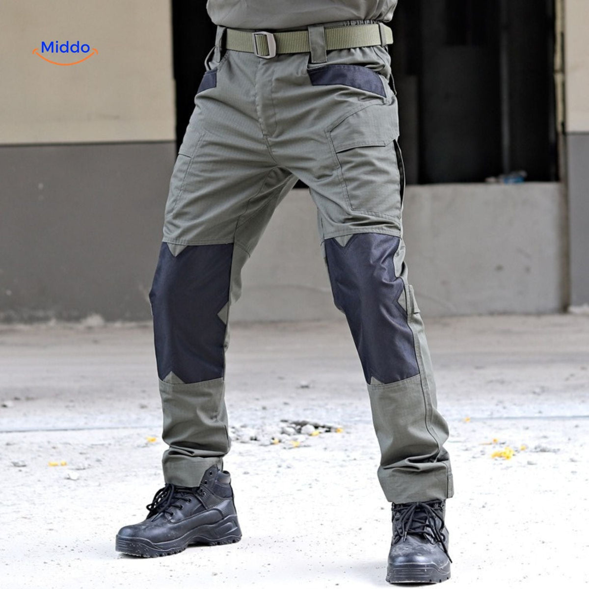 Outdoor Cargo Pants for Men – Ripstop Fabric, Multi-Pocket Design for Hiking & Camping