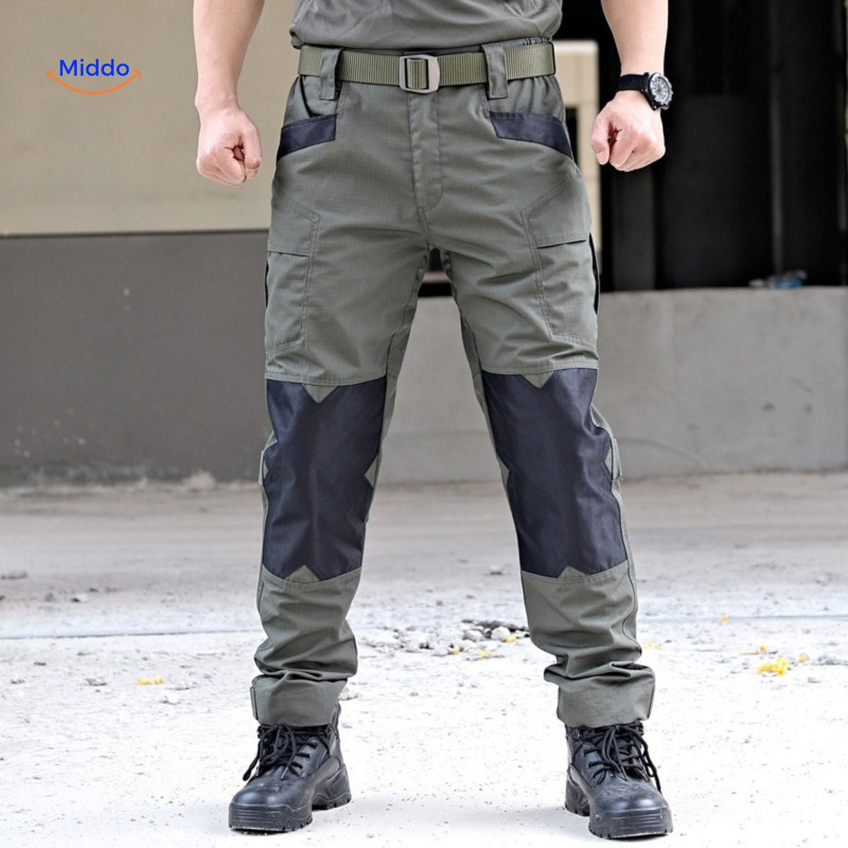 Outdoor Cargo Pants for Men – Ripstop Fabric, Multi-Pocket Design for Hiking & Camping