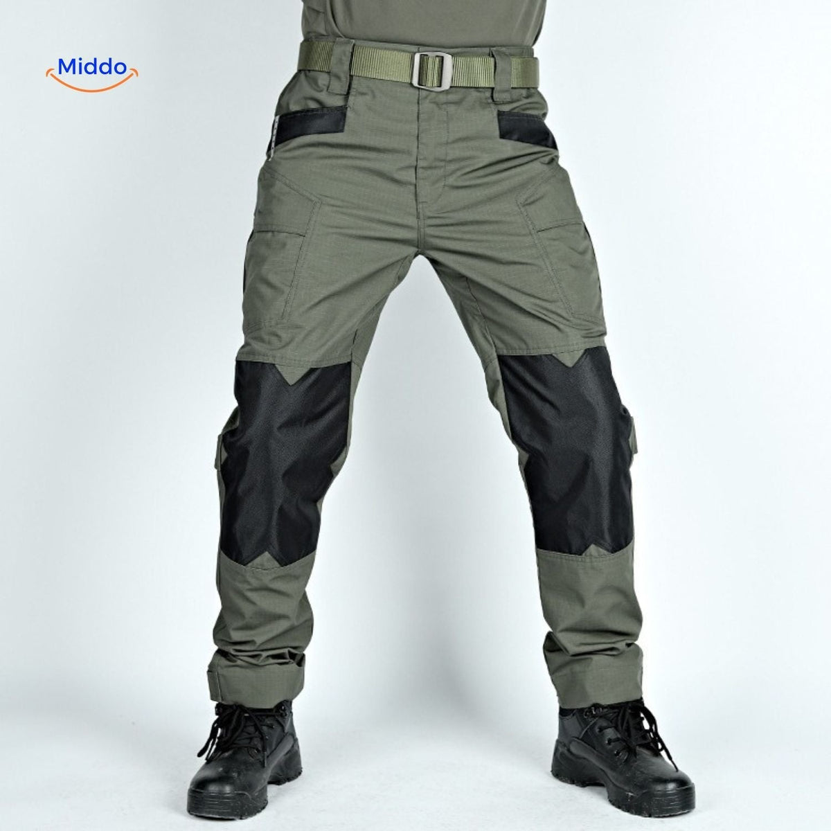 Outdoor Cargo Pants for Men – Ripstop Fabric, Multi-Pocket Design for Hiking & Camping
