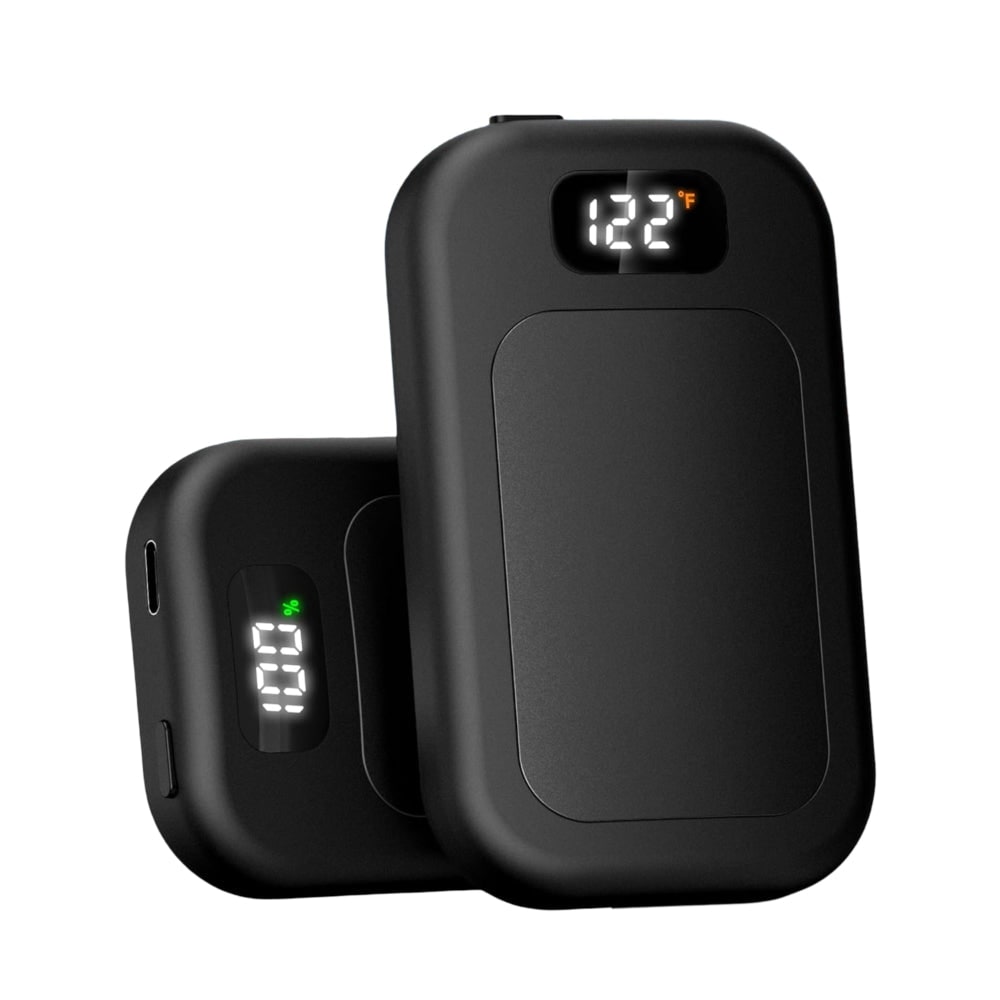 Battery-Powered Hand Warmers with Digital Temp Screen – Pocket Heating Pads for Winter
