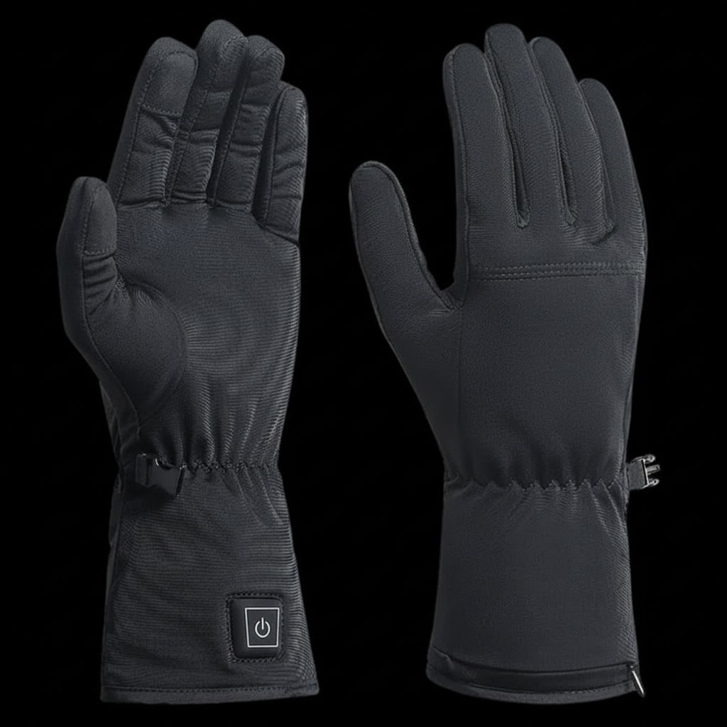 Battery-Powered Warming Glove Inserts with Controlled Heat Settings & Secure Power Pocket