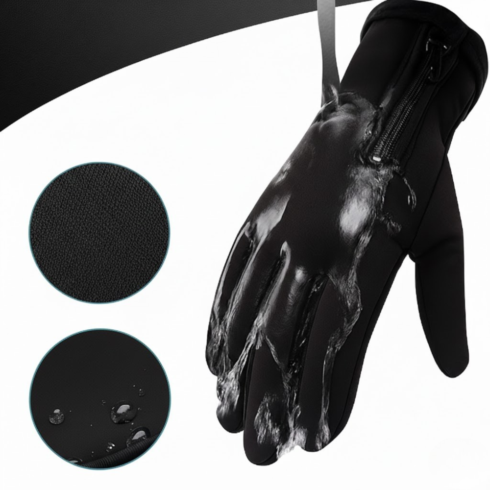 Battery-Powered Heated Gloves with Touchscreen Fingertips & Waterproof Thermal Grip for Winter Sports