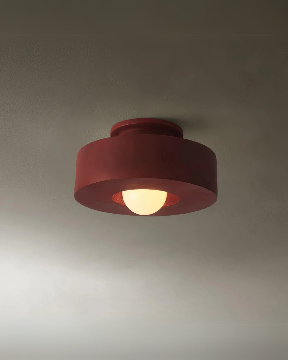 12-Inch Flush Mount LED Ceiling Light Fixture Resin Disc Contemporary Round Panel for Bedroom Hallway Living Room 3000K Warm Glow | Thomler