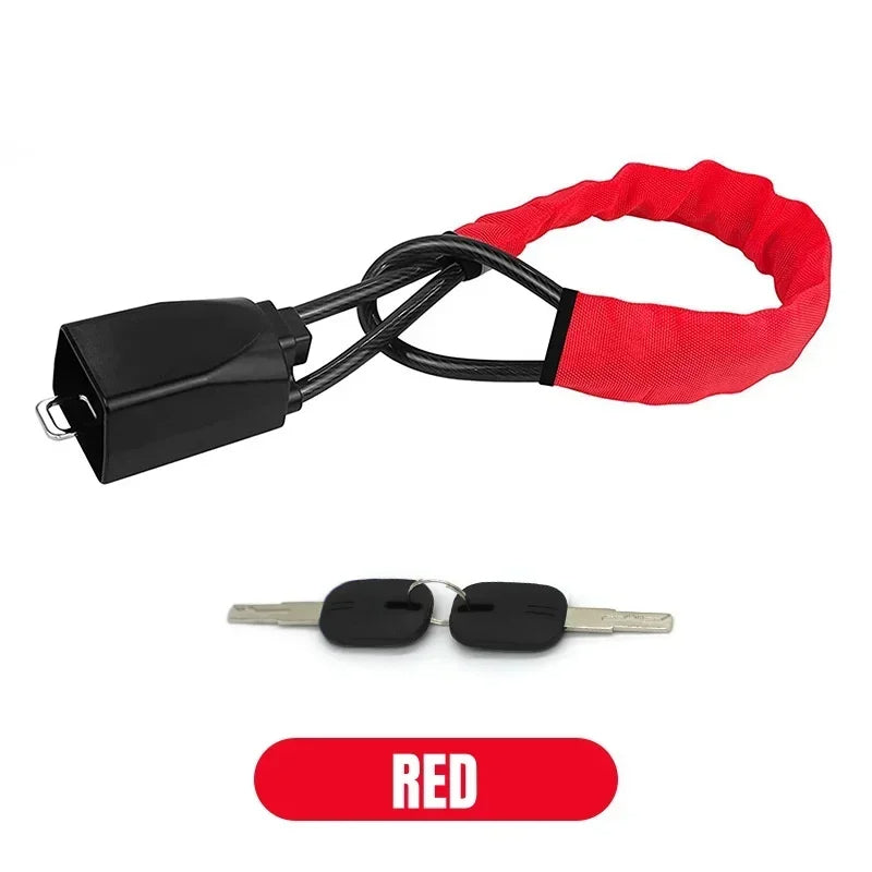 Cerradura universal para volante de coche con seguridad de cinturón de seguridad