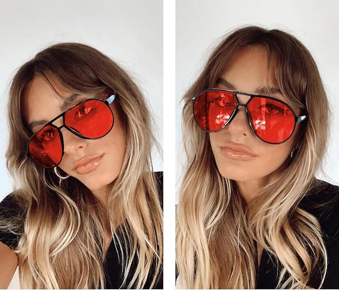 Gafas de sol cuadradas de aviador con protección UV400, unisex, ligeras, estilo retro para hombre y mujer, ideales para exteriores, playa, conducir y uso diario