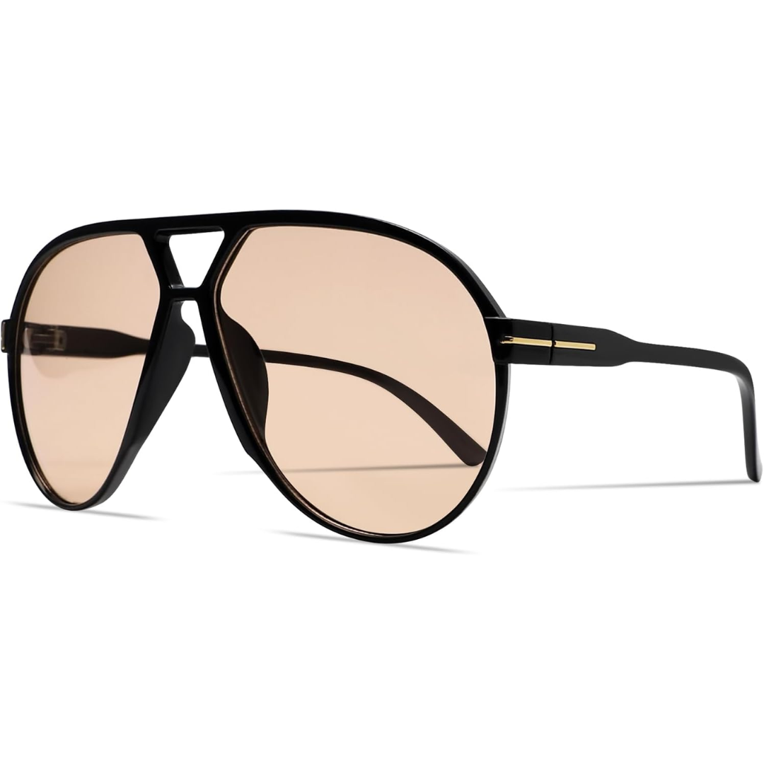 Gafas de sol cuadradas de aviador con protección UV400, unisex, ligeras, estilo retro para hombre y mujer, ideales para exteriores, playa, conducir y uso diario
