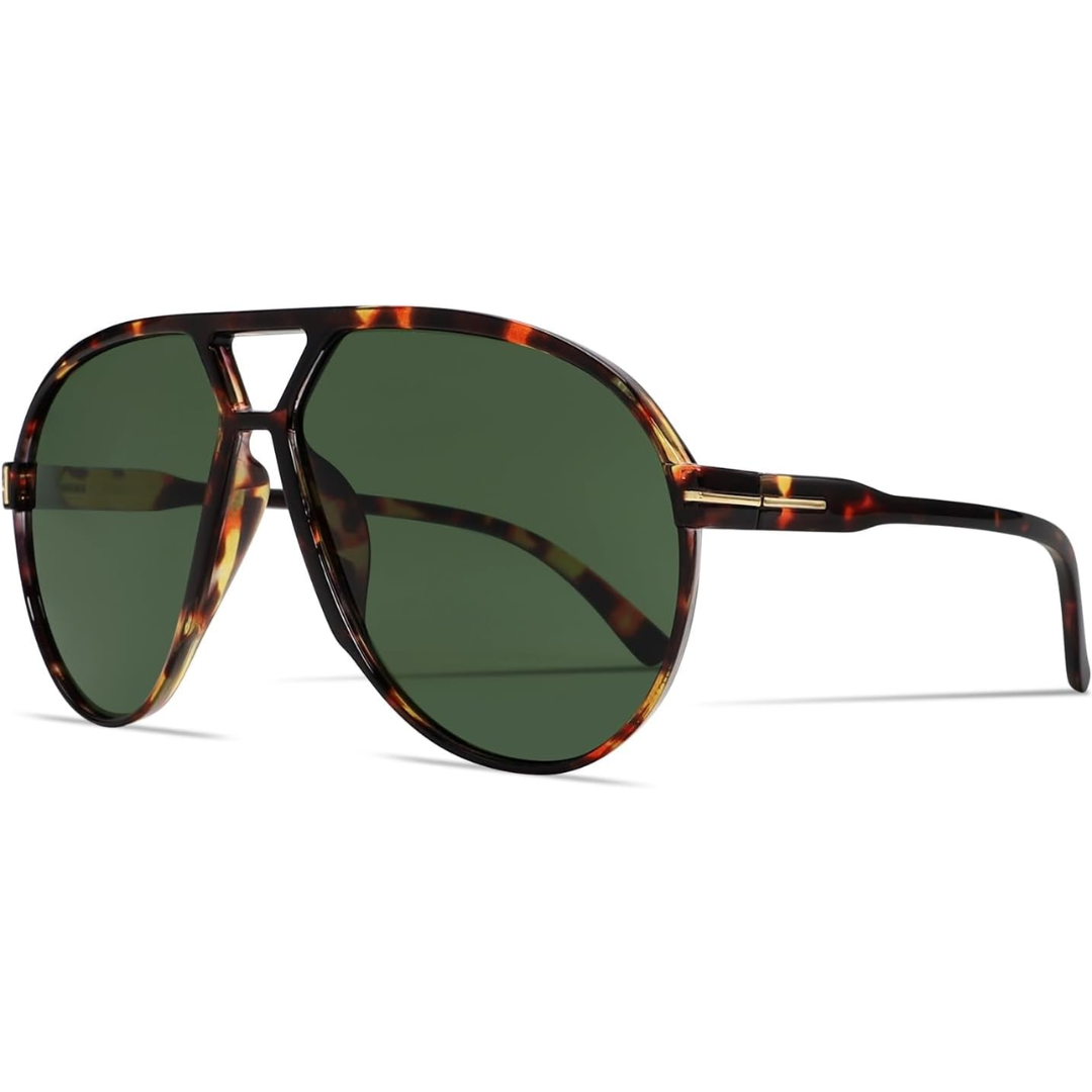 Gafas de sol cuadradas de aviador con protección UV400, unisex, ligeras, estilo retro para hombre y mujer, ideales para exteriores, playa, conducir y uso diario