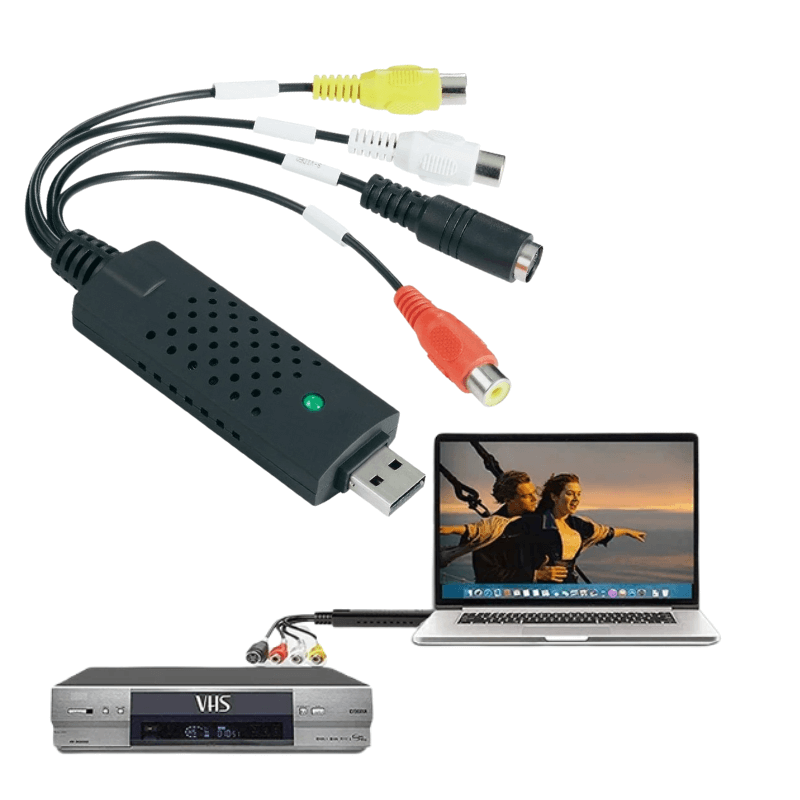 USB-Videorekorder und PC-Aufnahmeschnittstelle zur Archivierung von Heimvideos auf Computerdateien
