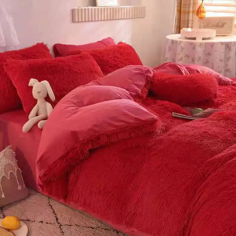 Ultra-Soft Sherpa Fleece Comforter Set – Plush Cloud-Like Warmth for Winter Nights