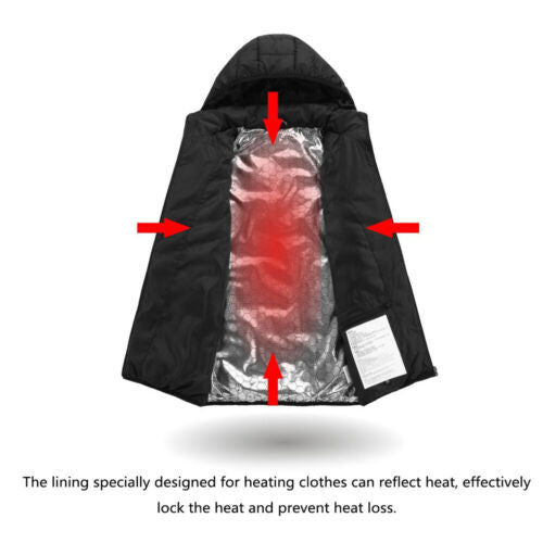 Battery-Powered Heated Work Jacket with 3-Zone Warmth Control for Men & Women