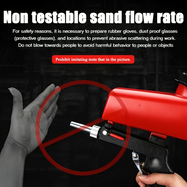Air-Powered Abrasive Blaster with Steel Construction and 0.26 in Nozzle for Garage Workshop Auto Body Prep Corrosion Stripping | Thomler