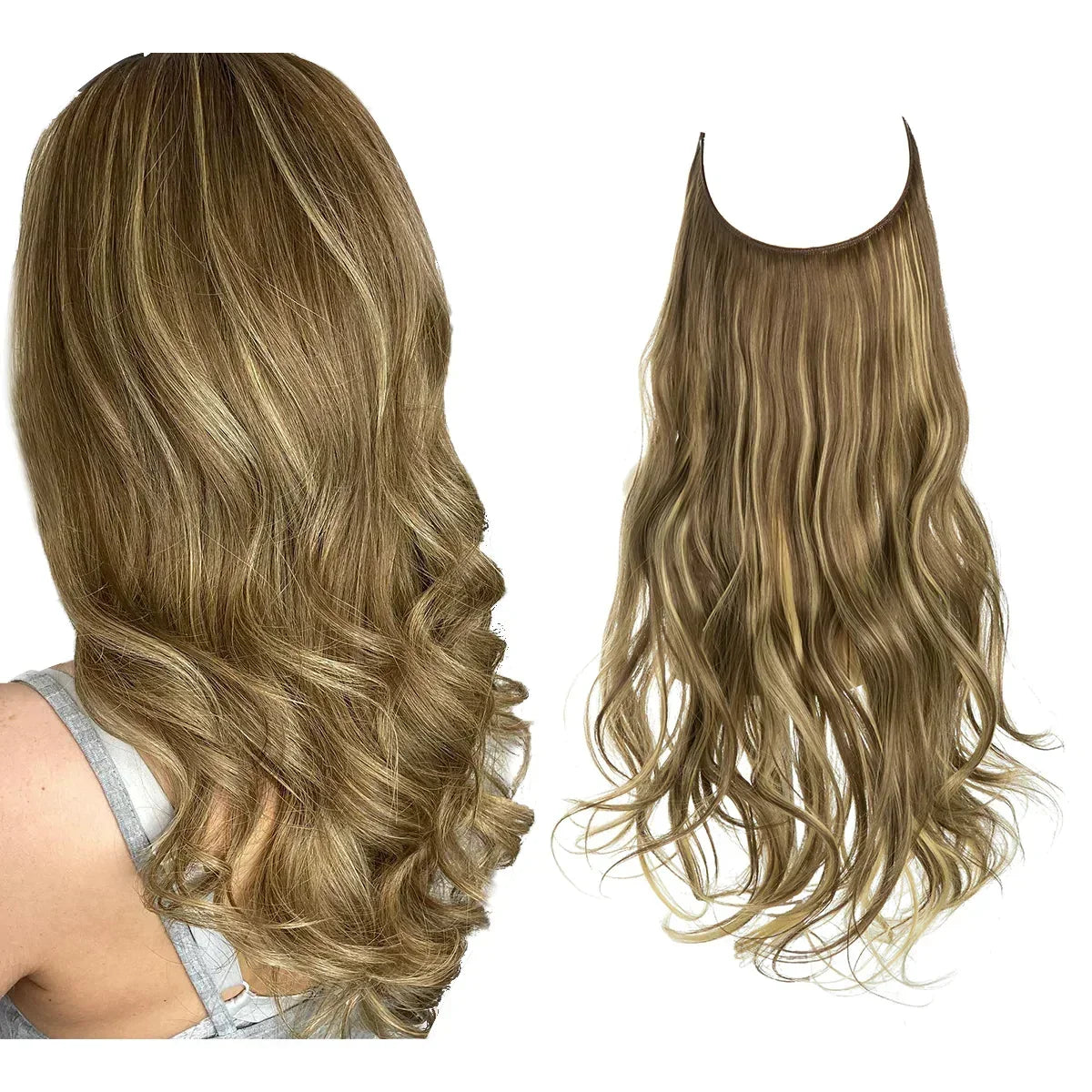 Remy Human Hair Extensions Clip-In Seamless Natural Volume Real Hair Strands Heat Safe Styling Full Ends No Tangle Women's Hair