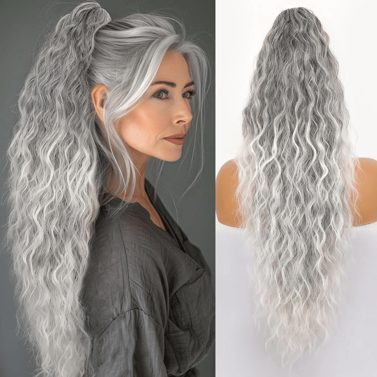 Silkipony Drawstring Ponytail Extension For Instant Voluminous Salon-Worthy Hair