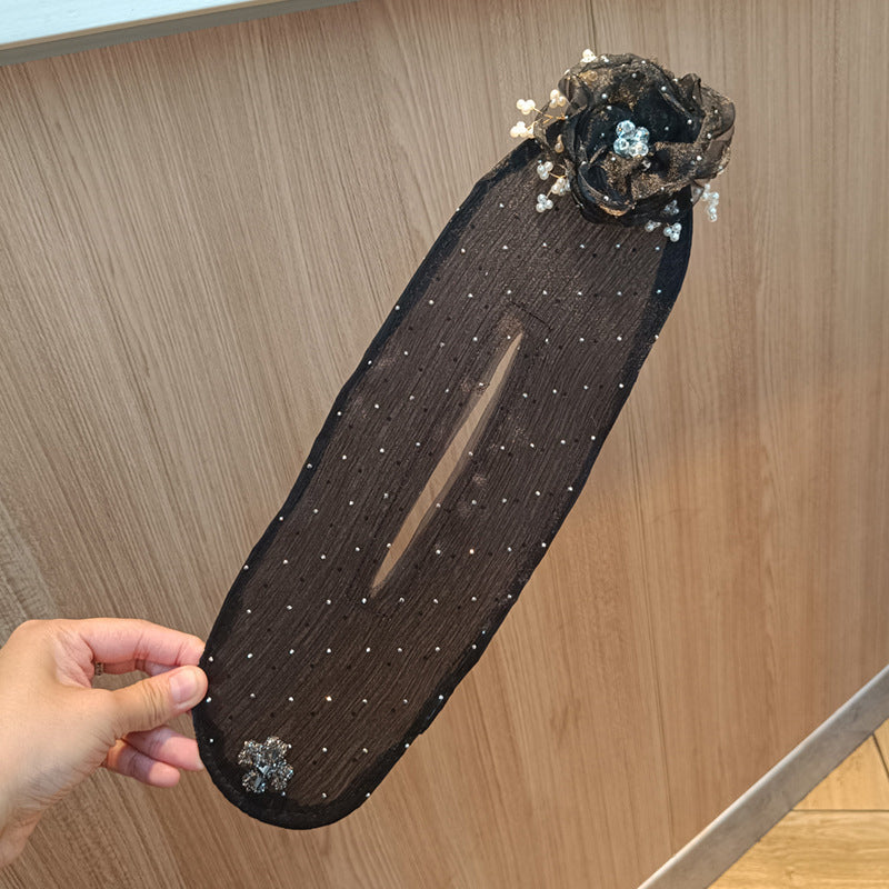 Kit de herramientas para moños con núcleo de alambre y cubierta de satén para recogidos, trenzas y moños de bailarina - Set de 7 piezas para todo tipo de cabello | Thomler