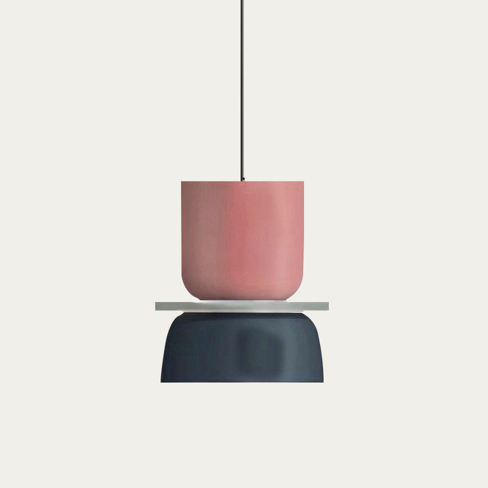 Gelaagde acryl hanglamp 11,4-inch pastel macaronkleuren moderne hangende plafondlamp E27 voor eetkamer woonkamer kinderkamer | Thomler