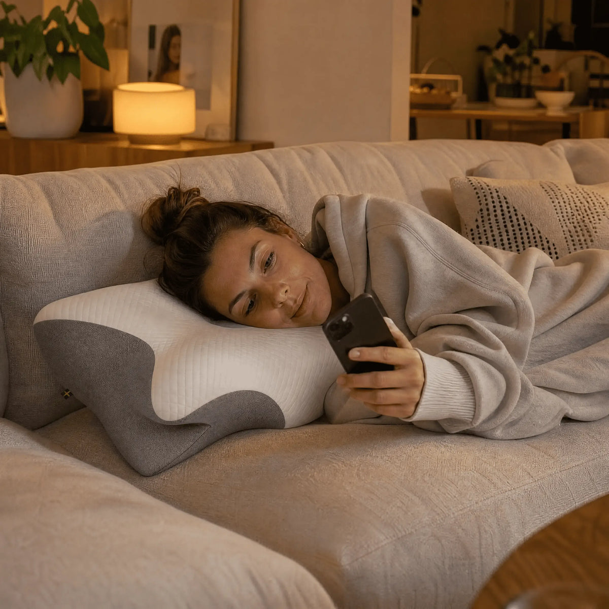 Memory Foam Contour Pillow for Back, Side & Stomach Sleepers