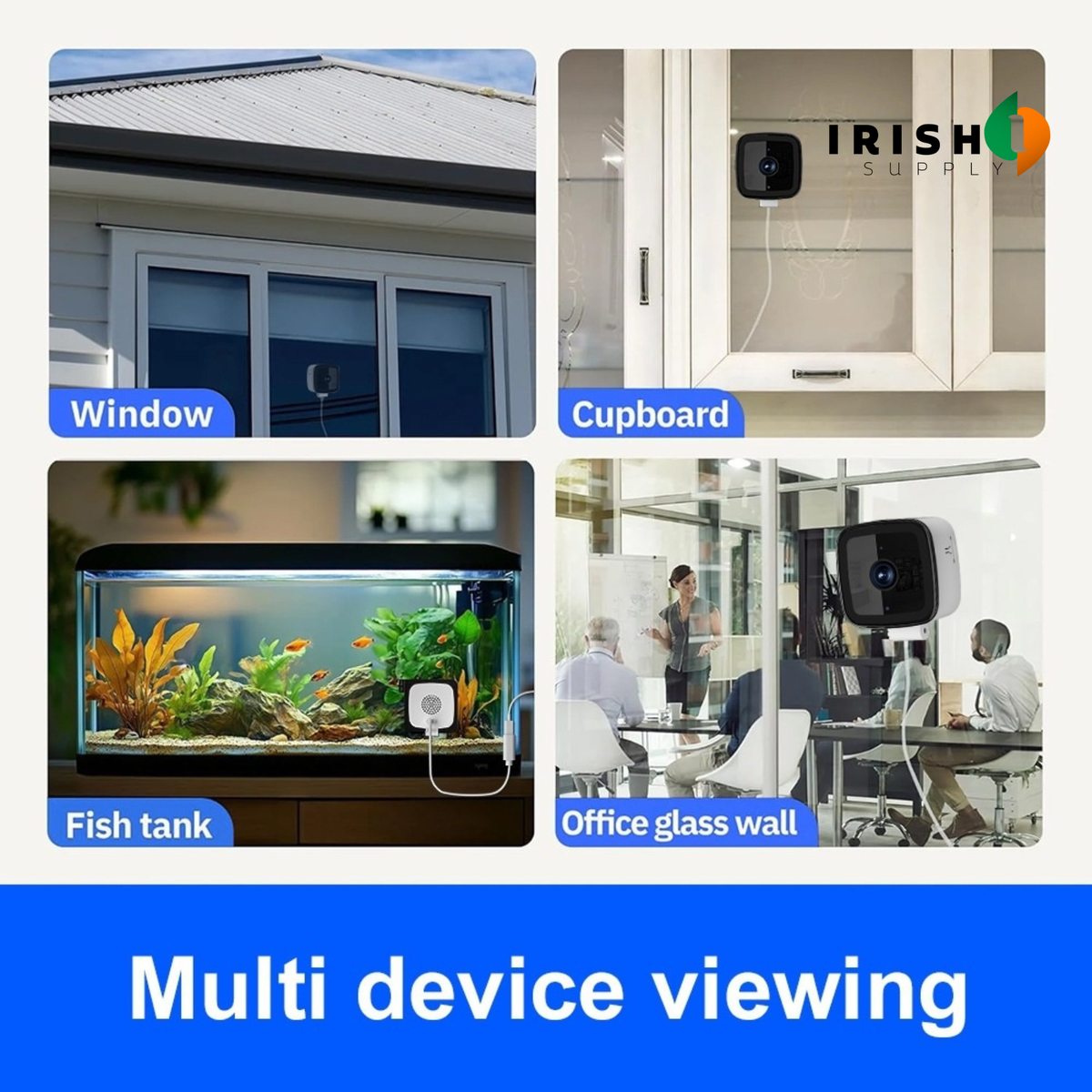 Smart Ai Window Security Camera Wireless Indoor With 2k Color Night Vision And No Monthly Fees