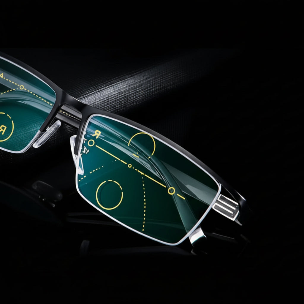 Progressive Reading Glasses with Auto-Adjusting Lenses for Near & Distance Vision | Thomler