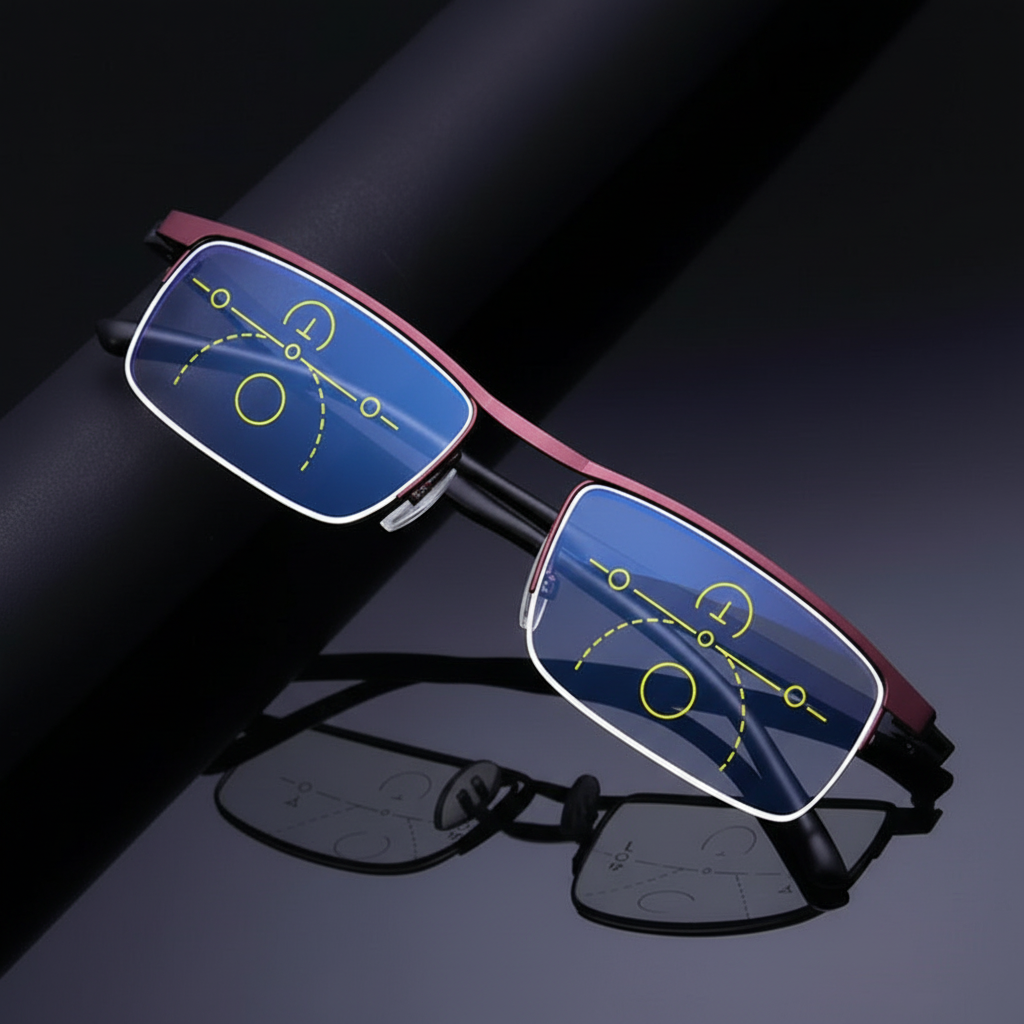 Progressive Reading Glasses with Auto-Adjusting Lenses for Near & Distance Vision | Thomler