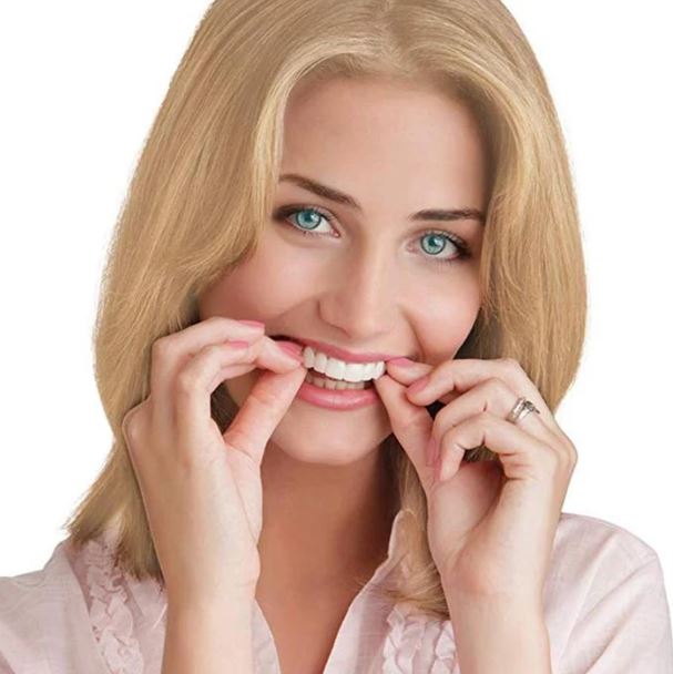 Snap-On Dental Veneers – Temporary Cosmetic Teeth Covers for Upper & Lower Jaw