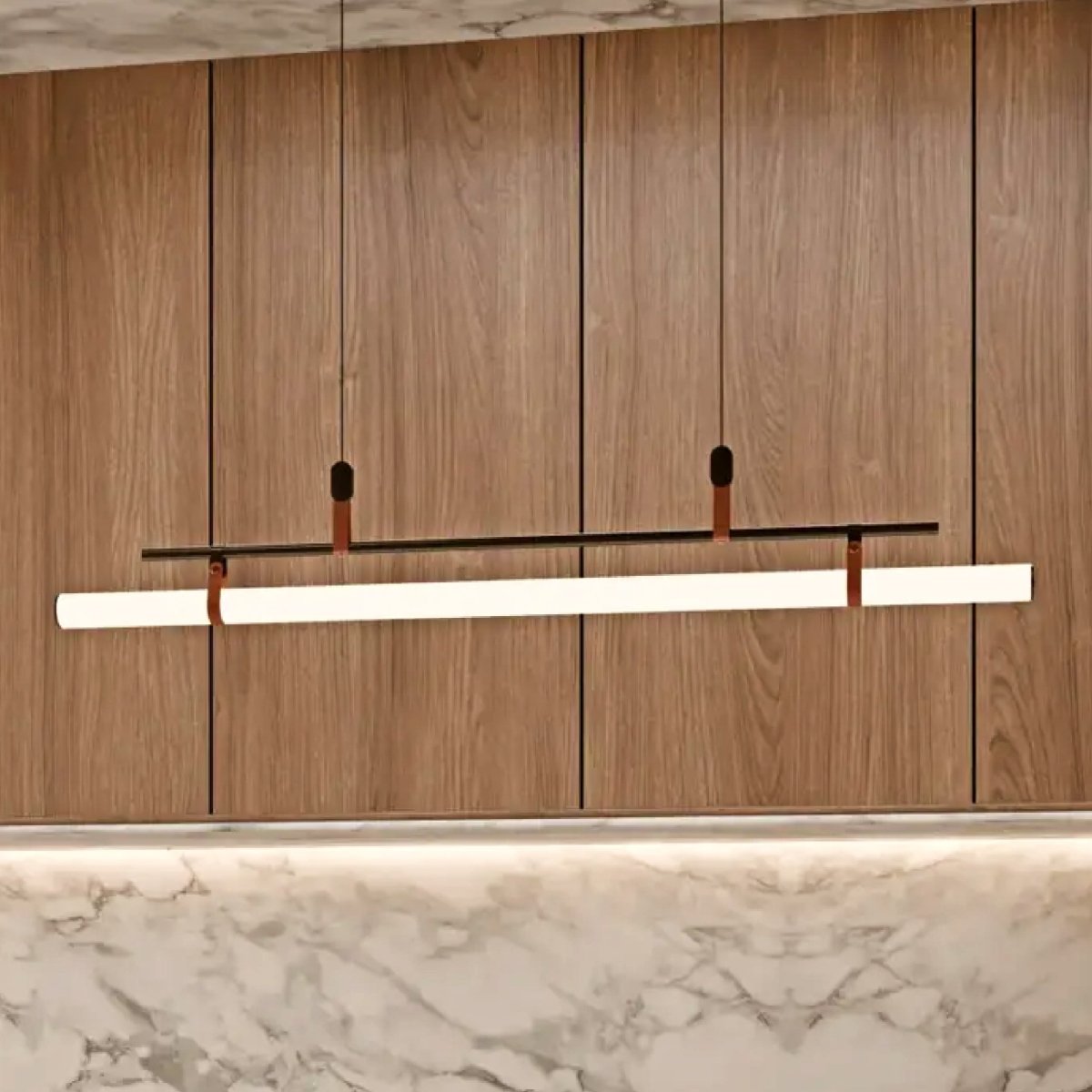 Lámpara de barra LED de metal elegante con altura ajustable para encimeras, espacios de trabajo, mesas de comedor e iluminación de tareas 3000K 6000K Negro Dorado | Thomler
