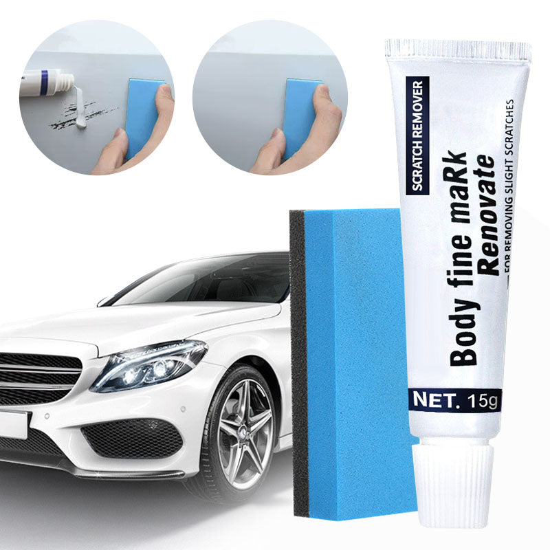 Car Paint Repair Compound Kit with Professional Applicator Sponge for Removing Surface Imperfections & Restoring Shine on Automotive Clear C
