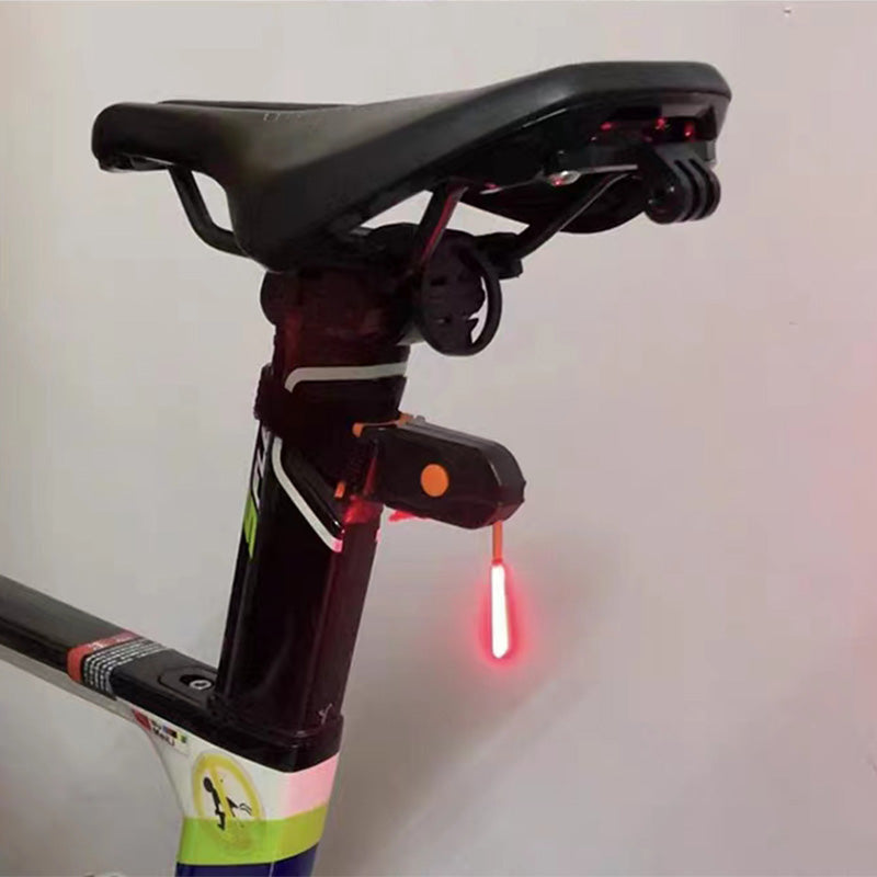 Oplaadbaar LED-fietsachterlicht 40 lumen achterlicht voor veiligheid bij nachtelijk fietsen op de weg, mountainbike en woon-werkverkeer waarschuwingslampje | Thomler
