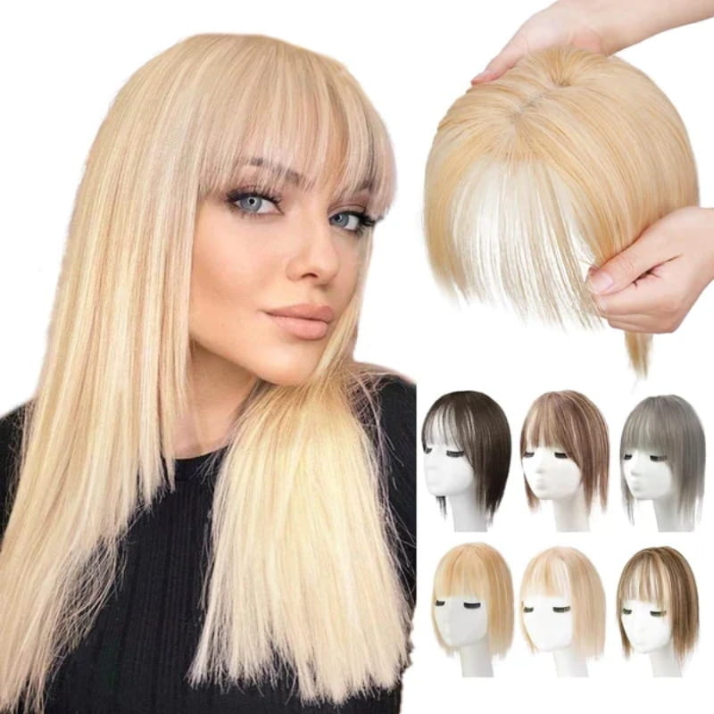Clip-in Pony-Haarteil mit seitlich gestuften Strähnen – Sofortiger Pony-Look für jeden Anlass | Natürliche Textur, hitzebeständig | Thomler