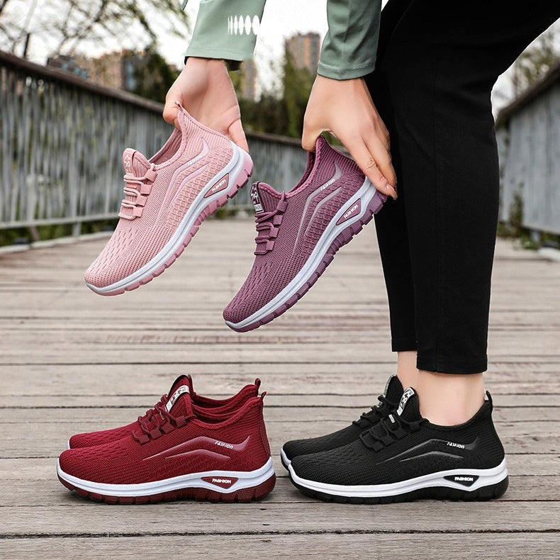 Women's Lightweight Mesh Sneakers – Breathable Slip-On Walking Shoes with Shock-Absorbing Sole for All-Day Comfort & Support | Thomler