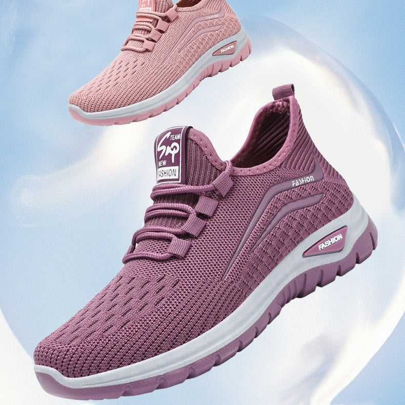 Women's Lightweight Mesh Sneakers – Breathable Slip-On Walking Shoes with Shock-Absorbing Sole for All-Day Comfort & Support | Thomler