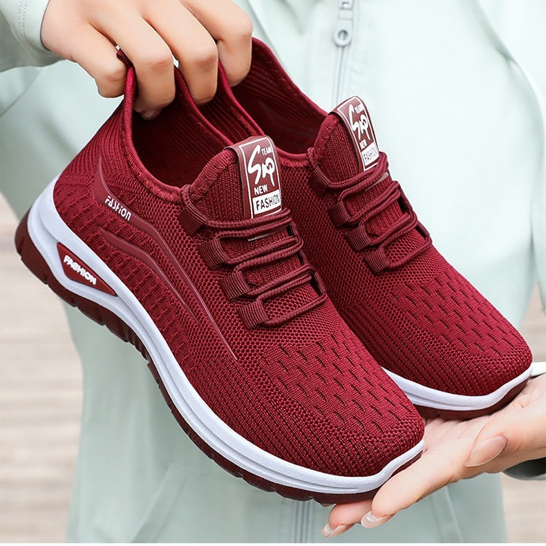 Women's Lightweight Mesh Sneakers – Breathable Slip-On Walking Shoes with Shock-Absorbing Sole for All-Day Comfort & Support | Thomler