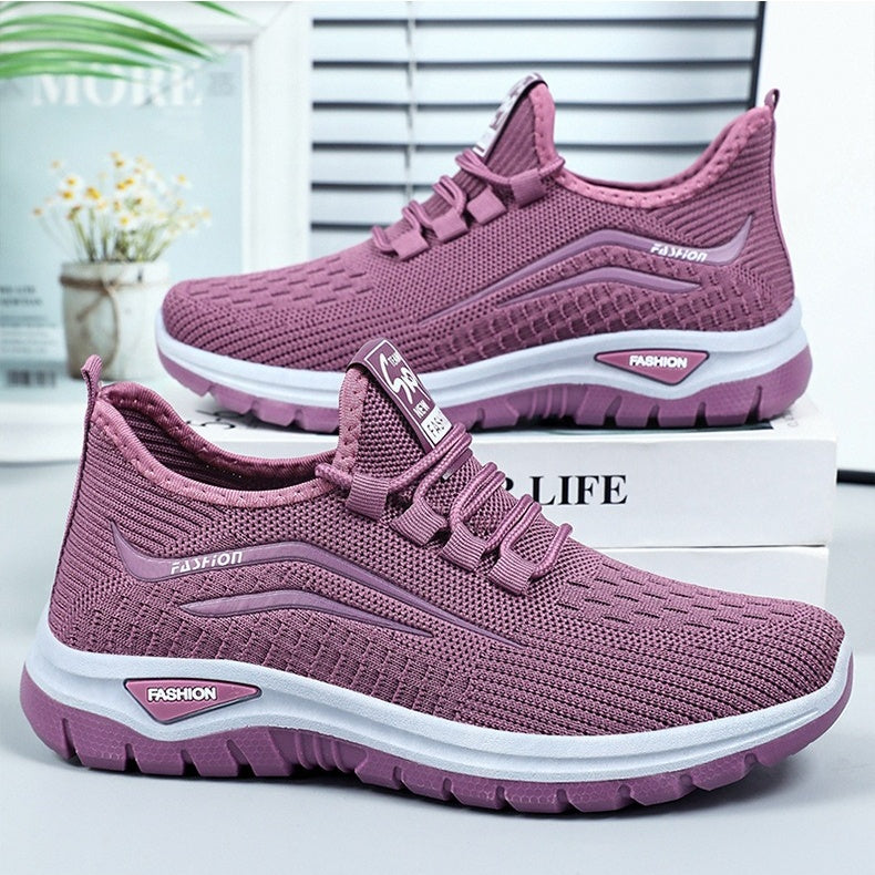 Women's Lightweight Mesh Sneakers – Breathable Slip-On Walking Shoes with Shock-Absorbing Sole for All-Day Comfort & Support | Thomler