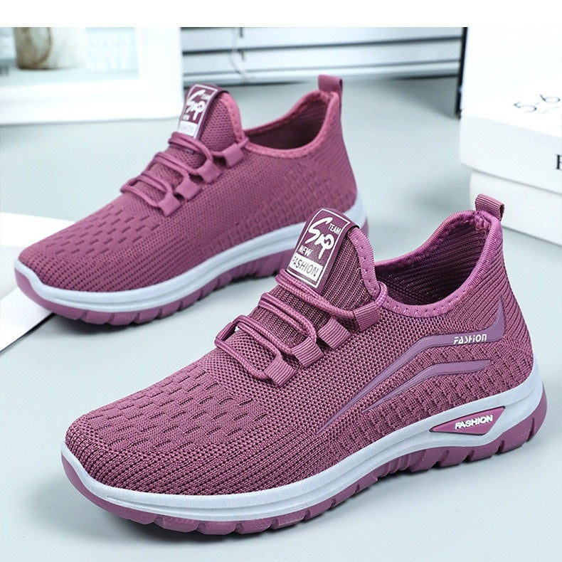Women's Lightweight Mesh Sneakers – Breathable Slip-On Walking Shoes with Shock-Absorbing Sole for All-Day Comfort & Support | Thomler
