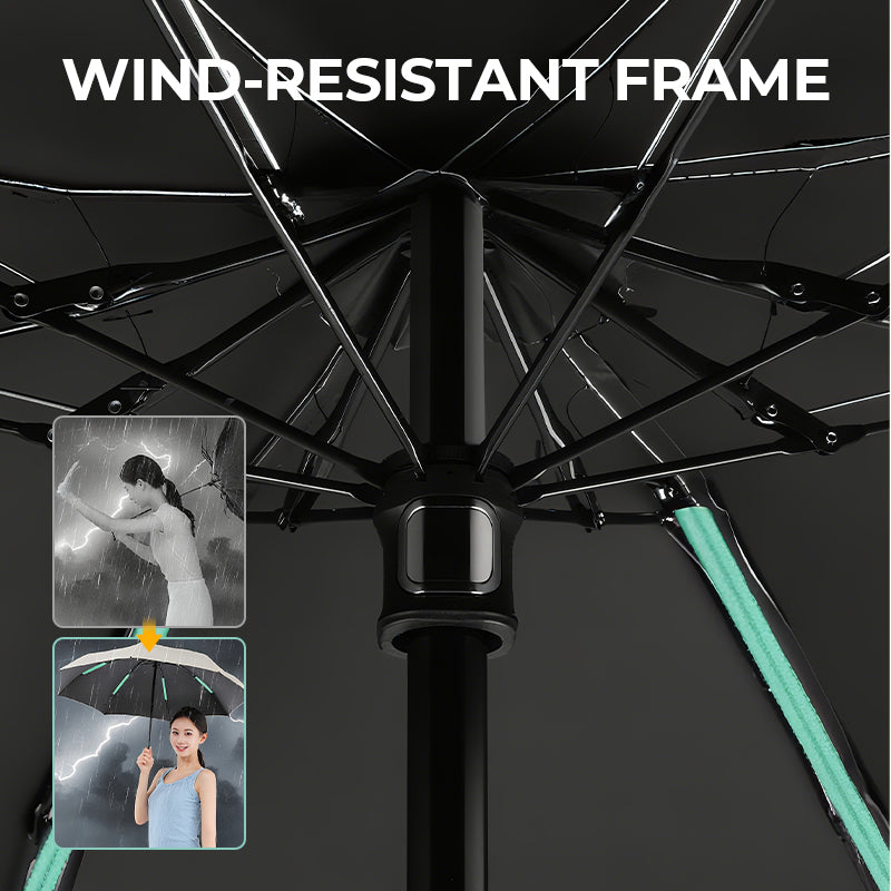 Compact Mini Umbrella with UPF 50+ Sun Protection & Wind-Resistant Frame for Travel & Everyday Carry