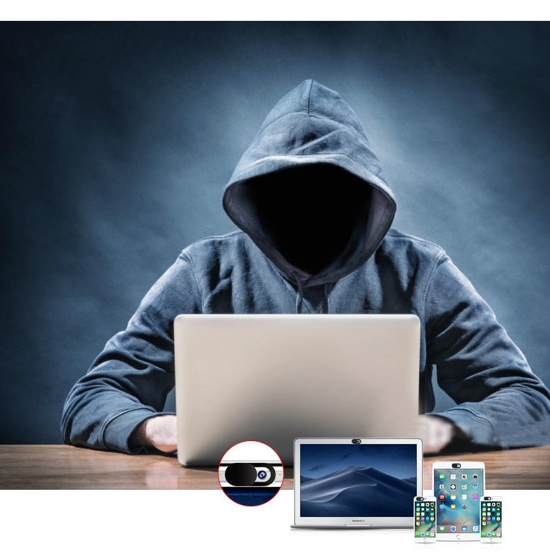Webcam Privacy Covers Ultradunne schuifbare lensafschermers voor laptops, telefoons, tablets, computers, desktop-beveiligingsschild 6-pack Zwart Wit | Thomler