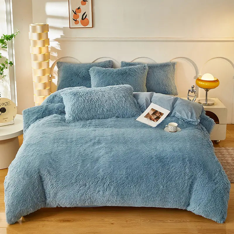 Ultra-Soft Sherpa Fleece Comforter Set – Plush Cloud-Like Warmth for Winter Nights