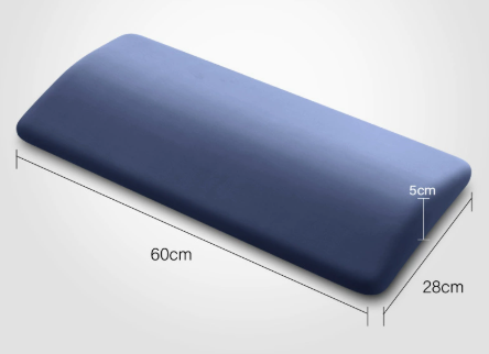 Lendenwirbelstützkissen mit Memory-Schaum und abgeschrägter Kante, 60 cm breit