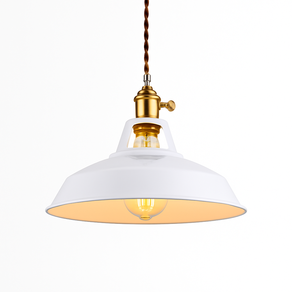 Hanging Ceiling Fixture with 39 in Adjustable Suspension E27 Metal Shade for Kitchen Island Dining Room Modern Drop Light | Thomler