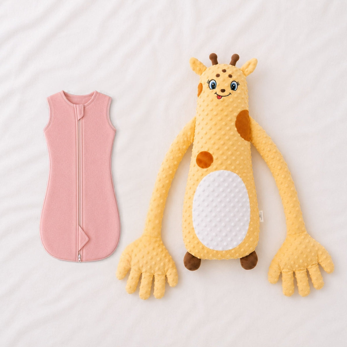Pack de arrullo para bebé y peluche relajante con palmadas – Arrullo para brazos en alto con compañero de sueño rítmico