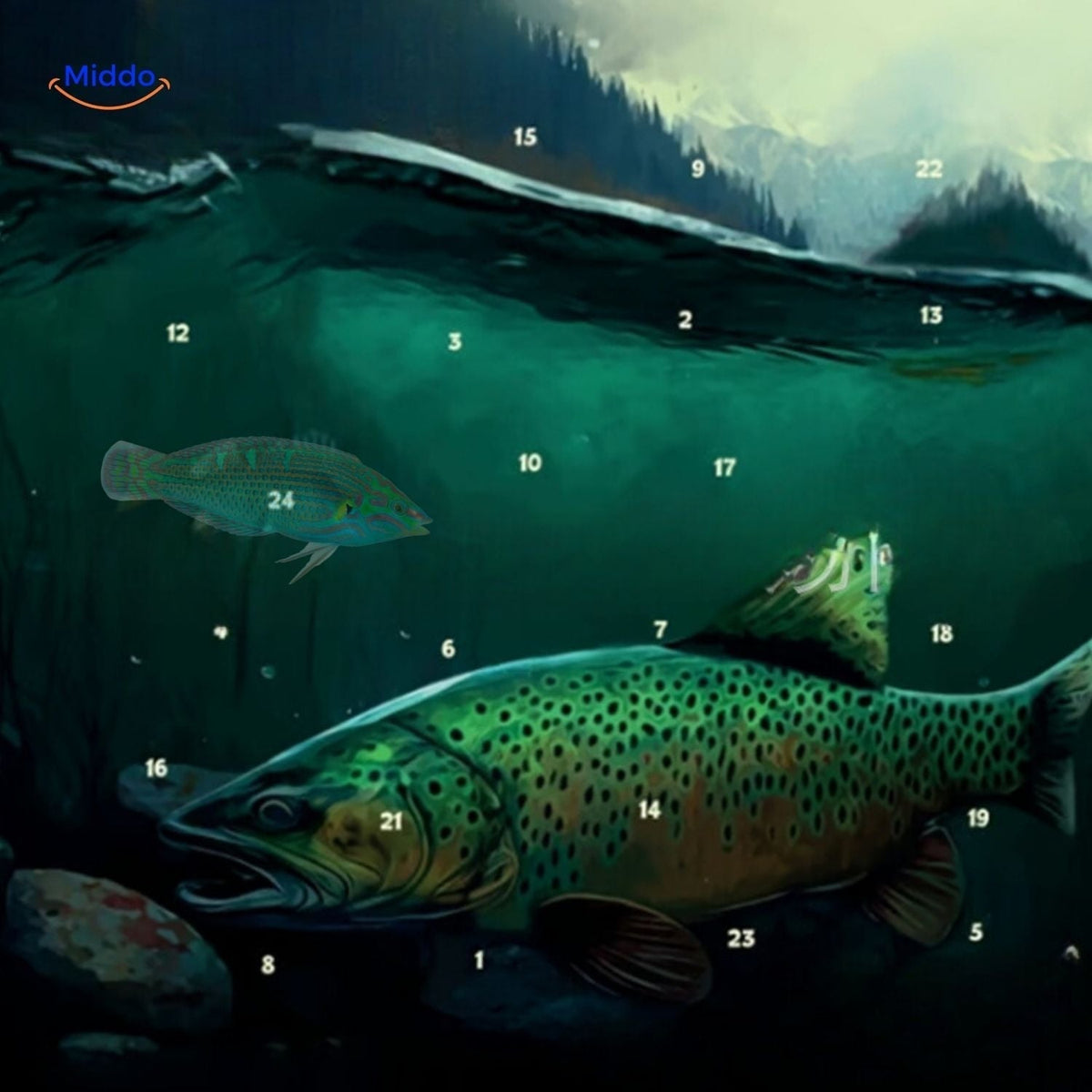 Angling Countdown Box – 24-Day Fishing Gear Surprise Calendar for December