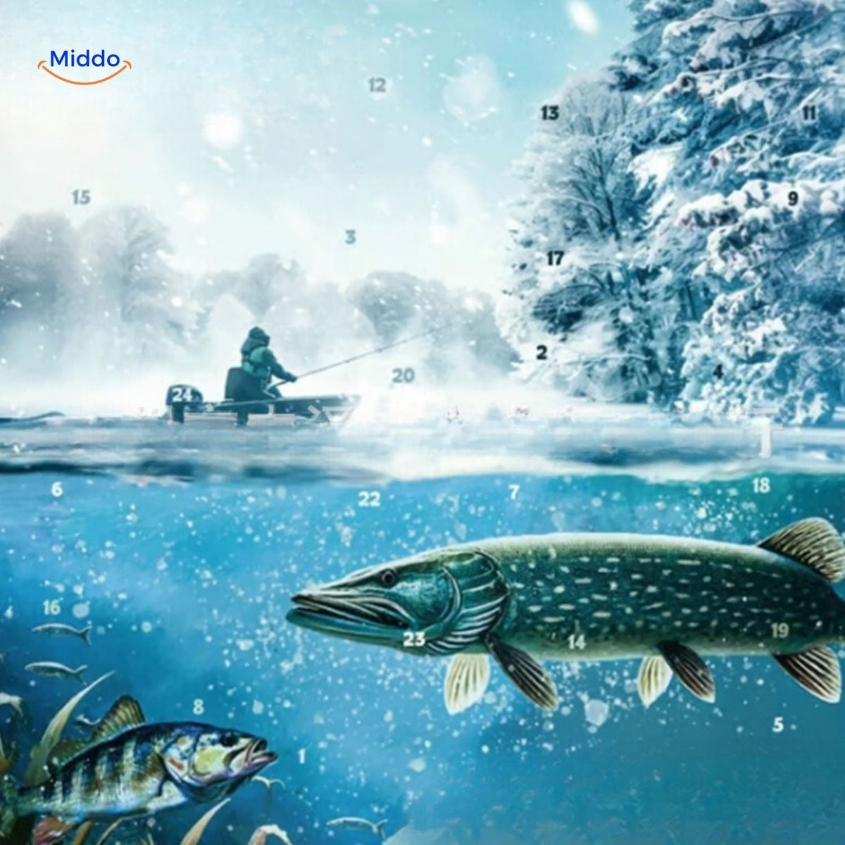 Angling Countdown Box – 24-Day Fishing Gear Surprise Calendar for December