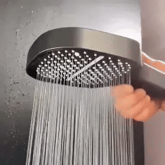 Gefilterte Handbrause mit druckerhöhender Technologie für schwachen Wasserdruck – mehrere Strahlarten, universell passend, werkzeuglose Montage für M | Thomler