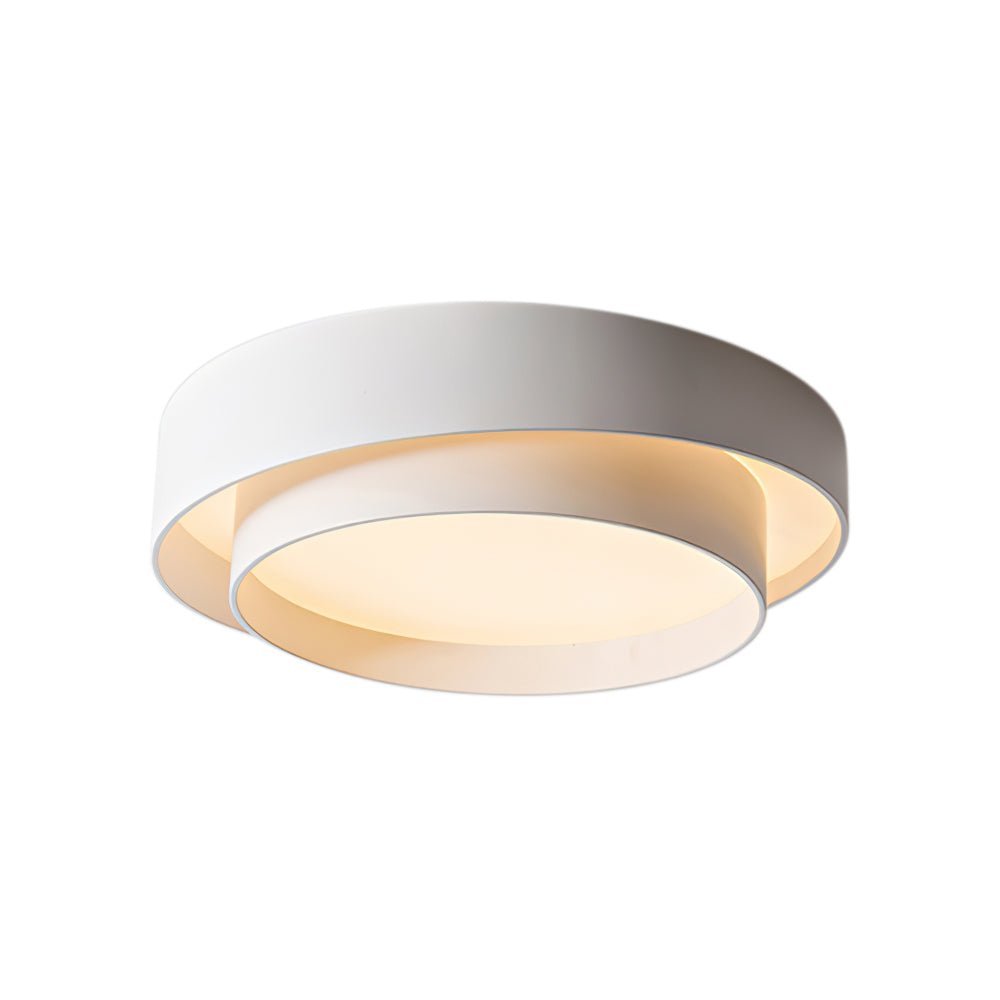 LED Flush Mount Ceiling Light 15 inch Round Metal Low Profile Fixture for Bedrooms Living Rooms Kitchens 1260 Lumens Energy Efficient Contem | Thomler